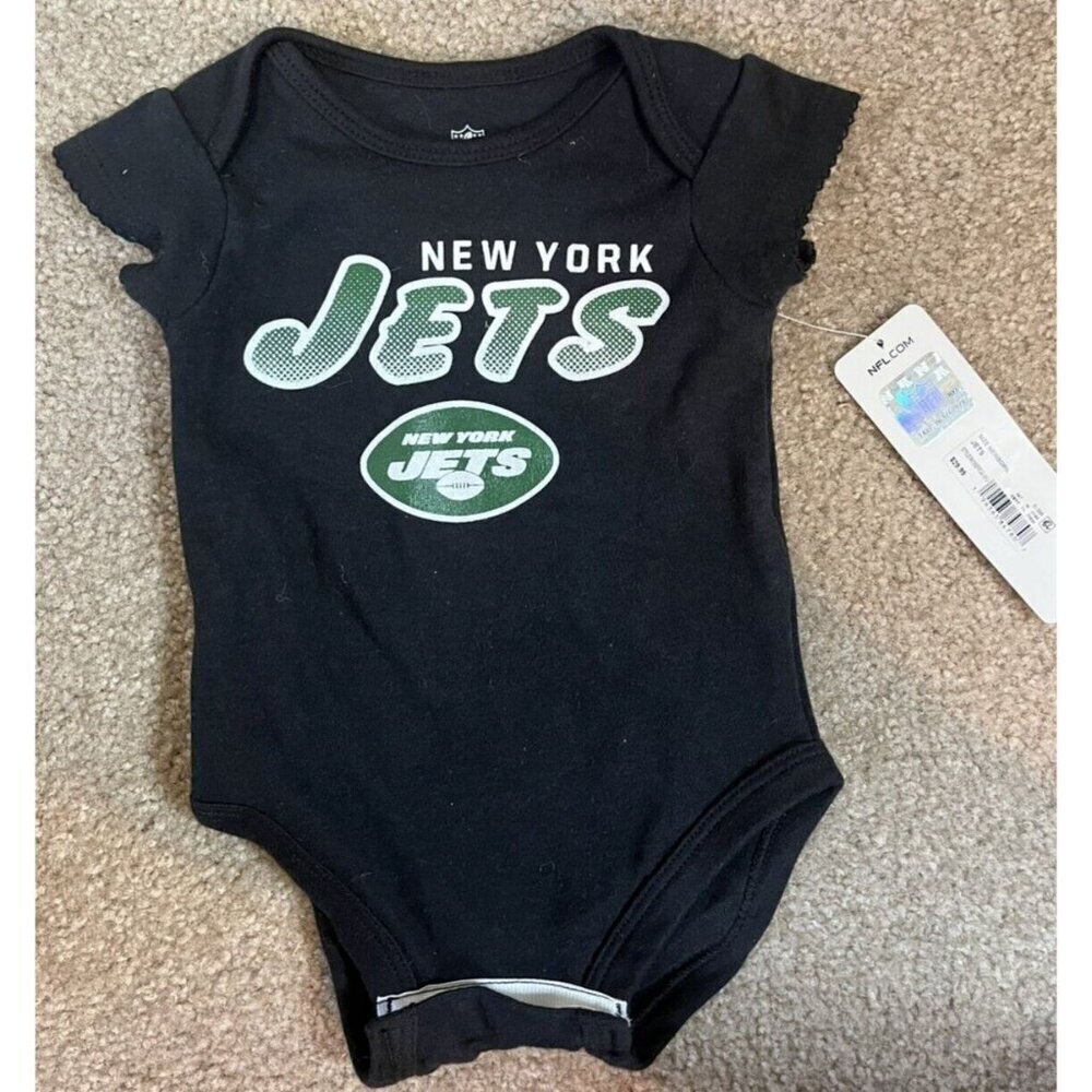 New York Jets Football Logo Bodysuit Romper Top Shirt Choice Unisex Baby Infant